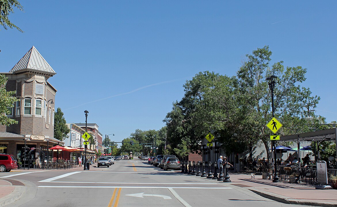 A view of Mainstreet in Parker, Colorado