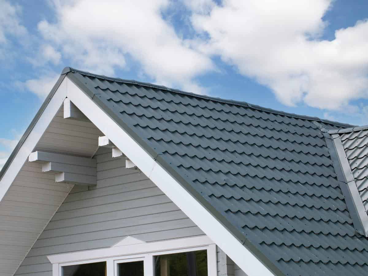 Modern metal roofing on a residential house in Castle Rock, CO.