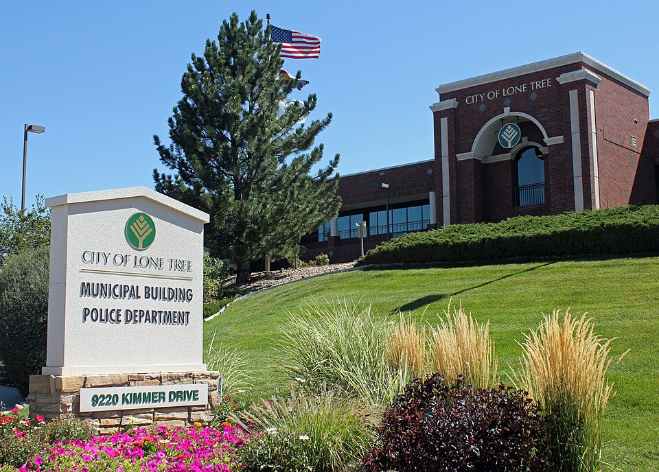 The Lone Tree, Colorado Municipal Building (City Hall), located at 9220 Kimmer Drive in Lone Tree, Colorado