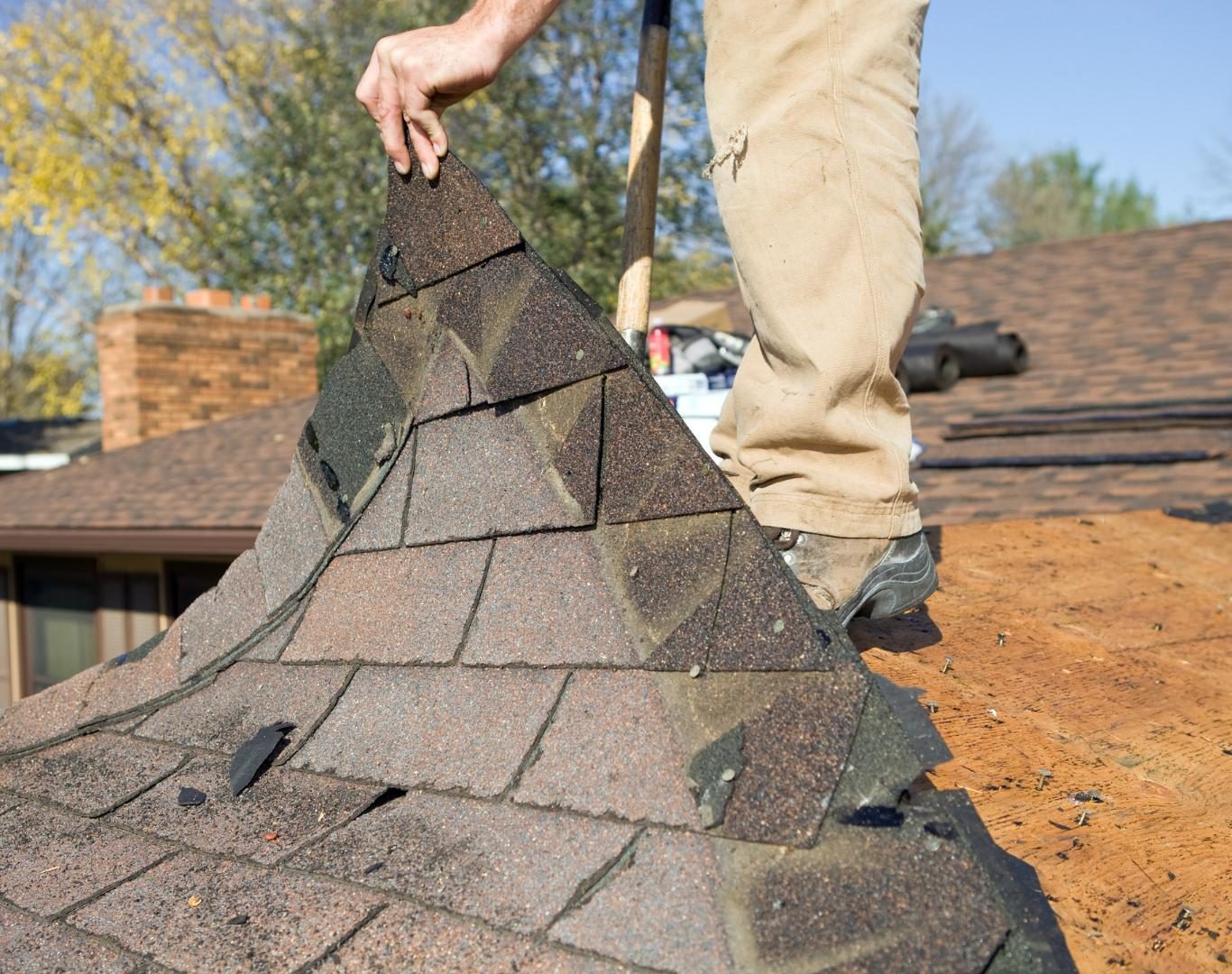 Roof replacement in Colorado Springs, CO on two-story home