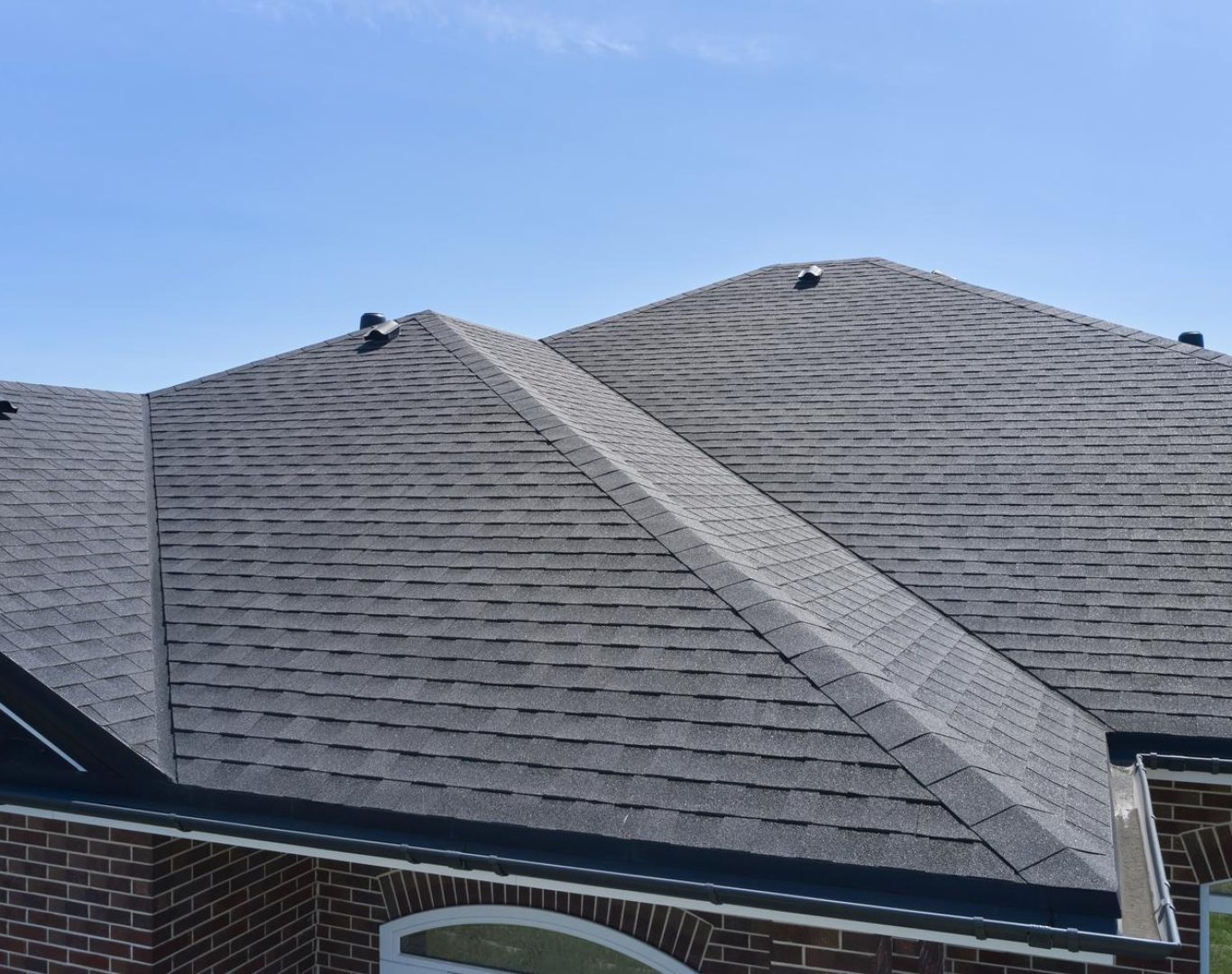 Roofing company in Castle Rock, CO replacing a hail-damaged roof